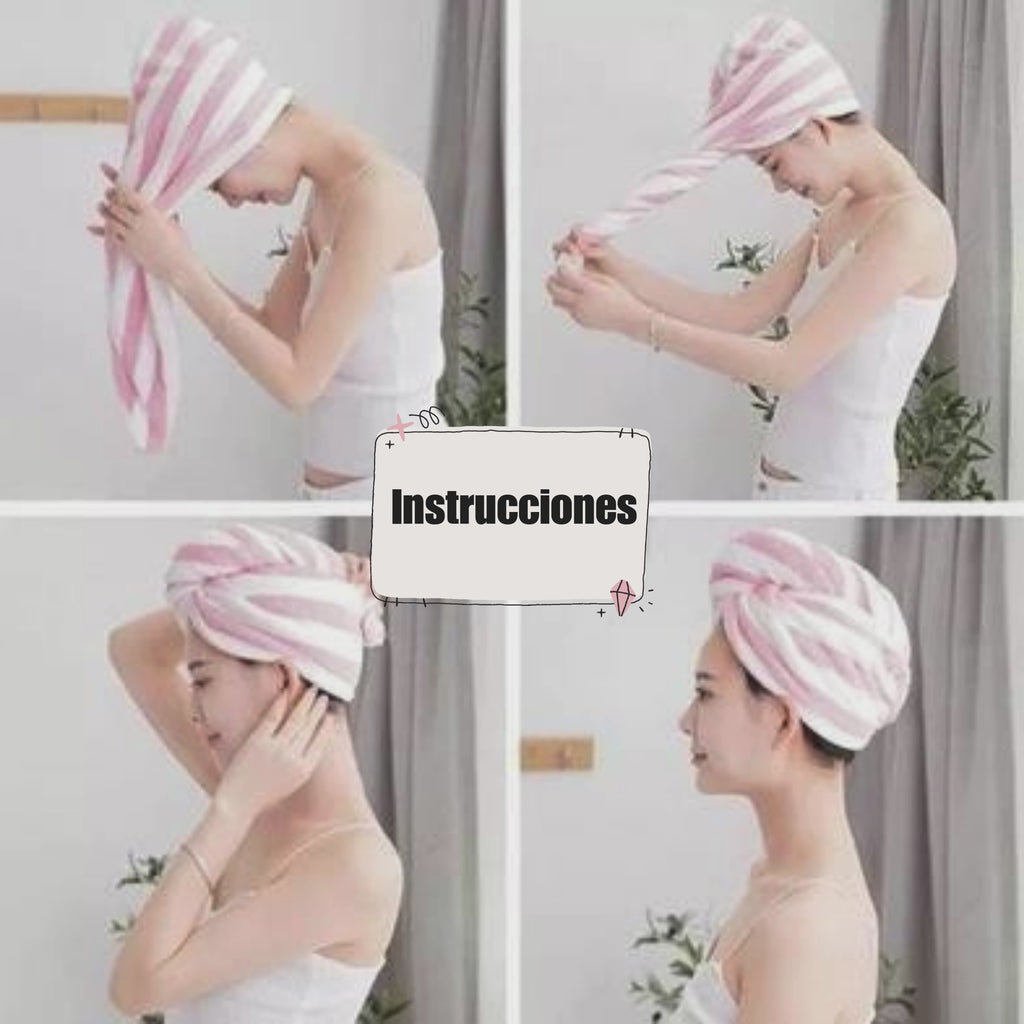 TOALLA PARA CABELLO DE MICROFIBRA