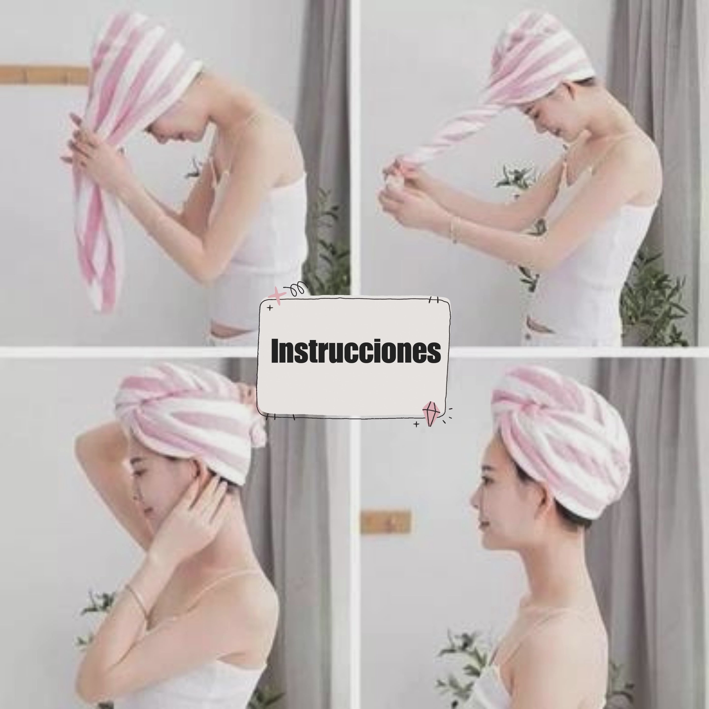 TOALLA PARA CABELLO DE MICROFIBRA